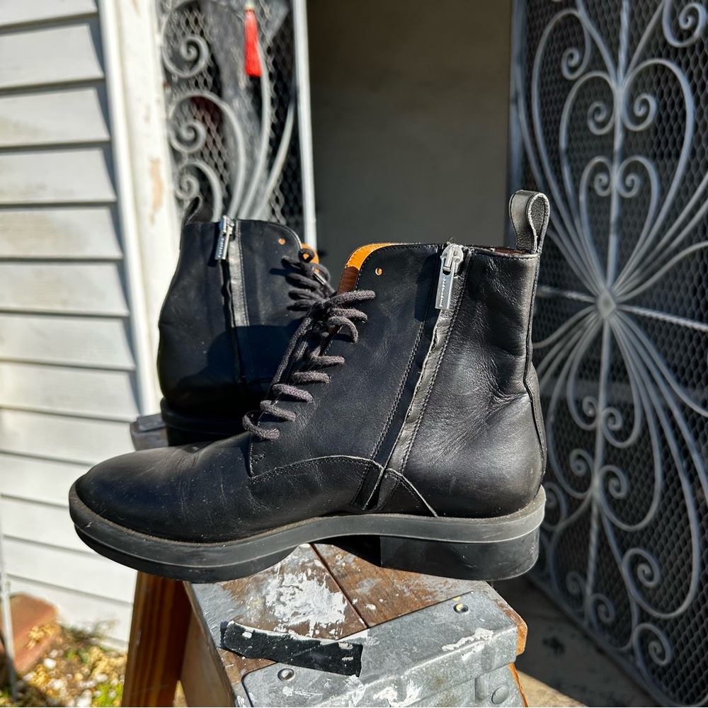 Vintage Cleregie Paris black lace up riding boots size EU 36.5 // US 6-6.5 - Picture 3 of 7